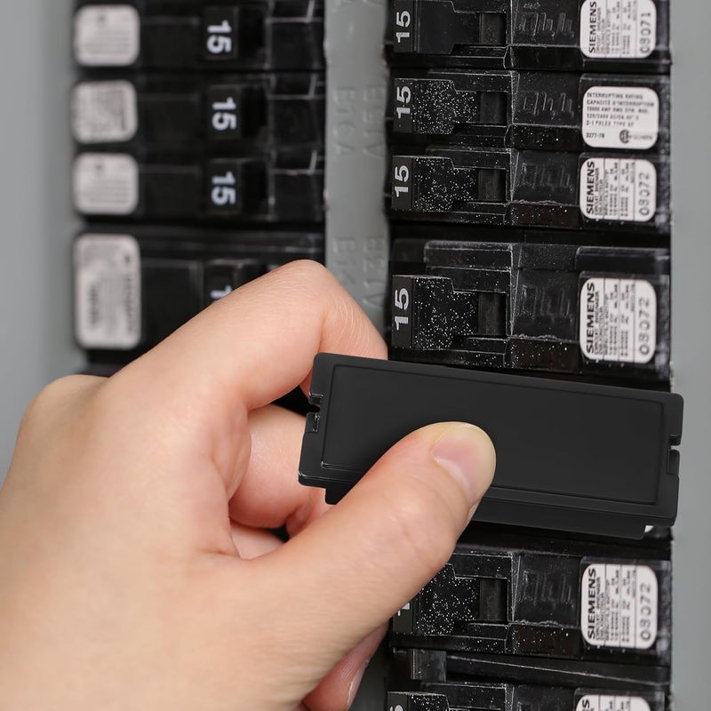 Kingdder 20 Pack Breaker Filler Plate, Circuit Breaker Panel Cover Knockout Filler Plate Box Cover Black (1 Inch) - Image 3